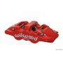 Wilwood 120-13290-RD Caliper-Aero6-L/H - Red 1.62/1.12/1.12in Pistons 1.25in Disc