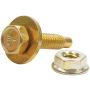 ALLSTAR PERFORMANCE ALL18561 Body Bolt Kit 10pk Gold 1-1/8in