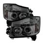 SPYDER 5033963 Projector Headlights - LED Halo - Smoke