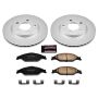 PowerStop CRK1301 Genuine Geomet Coated Rotor and Low-Dust Ceramic Brake Pad Kit