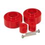 Prothane Jeep TJ 1in Lift Coil Spring Isolator - Red