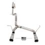 Corsa 07-18 Jeep Wrangler JKU 3.6L/3.8L 2.75in Sport Cat-Back Exhaust w/ 4in American Flag Tips