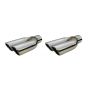 PYPES PERFORMANCE EXHAUST PYPEVT19S 2.5in Splitter Tip w/Rol led Edge Pair Polished