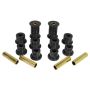 Prothane 1-1004-BL 74-77 Jeep Cherokee Front Spring & Shackle Bushings (w/ 1.25in OD Main Eye) - Black