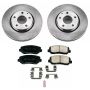 PowerStop KOE7689 OE Stock Replacement Low-Dust Ceramic Brake Pad and Rotor Kit