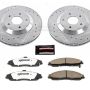 PowerStop K1559-26 Z26 Street Performance Ceramic Brake Pad and Drilled & Slotted Rotor Kit