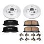 PowerStop CRK4782 Genuine Geomet Coated Rotor and Low-Dust Ceramic Brake Pad Kit