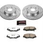 PowerStop K6488-26 Z26 Street Performance Ceramic Brake Pad and Drilled & Slotted Rotor Kit