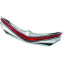 Kuryakyn 3236 L.E.D. Rear Fender Tip 12-17 GL1800 Chrome Red Lens