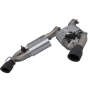 QTP 400116B 2016-2024 Chevrolet Camaro SS   Screamer Axle Back Dual Tip Bumper Black Tips