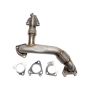 Wehrli WCF100211 11-16 Duramax LML Stainless 2in Up Pipe Kit w/ Gaskets (Passenger Side)