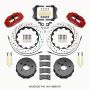 Wilwood 140-14066-DR Narrow Superlite 4R Rear Kit 14.00in Drilled Red 2007-up Jeep JK w/Lines
