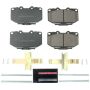 PowerStop Z23-647 PowerStop - Z23 Daily Driver Carbon-Fiber Ceramic Brake Pads with Hardware Kit