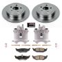 PowerStop KCOE6266C OE Stock Replacement Low-Dust Ceramic Brake Pad, Rotor and Caliper Kit