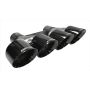Corsa Performance 14062BLK Quad 4.5in. Black PVD Pro-Series Tip Kit (Clamps Included)