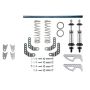 QA1 QA1DD501-12130 Pro-Rear Coilover Kit Double Adjustable