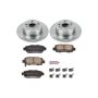 PowerStop KOE5103 OE Stock Replacement Low-Dust Ceramic Brake Pad and Rotor Kit