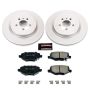 PowerStop CRK6376 Genuine Geomet Coated Rotor and Low-Dust Ceramic Brake Pad Kit