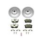 PowerStop ESK369 Genuine Geomet Coated Rotors, ECE-R90 Brake Pads + Hardware Kit