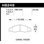 Hawk Performance HB249N.575 HP Plus Disc Brake Pad