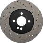 Stoptech 127.34101L Slotted & Drilled Sport Brake Rotor 07-13 Mini Cooper