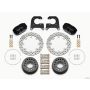 Wilwood 140-12549-D Dynapro Lug Mount Single Rear Dynamic Kit SA Drilled M-W/Lamb Ends 1/2in Studs