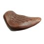 Mustang Motorcycle 76816 Mustang 00-15 Harley Softail Standard Rear Tire Wide Tripper Solo Seat w/Stitch - Distressed Brown