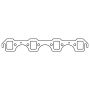 Cometic Gasket C5898C Cometic Ford Windsor V8 .043in Copper Exhaust Manifold Gasket Set