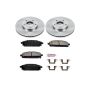 PowerStop KOE150 OE Stock Replacement Low-Dust Ceramic Brake Pad and Rotor Kit