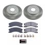 PowerStop SC2149 Semi-Coated Rotor and Low-Dust Ceramic Brake Pad Kit