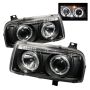 SPYDER 5012197 Projector Headlights - LED Halo - Black