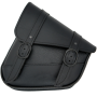 Willie & Max 59776-05 HD Softails,Yam Rd Stars,Kaw Vulcan 900,Suz C50 Black Jack Swingarm Bag - Black
