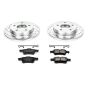 PowerStop K124 Z23 Daily Driver Carbon-Fiber Ceramic Brake Pad and Drilled & Slotted Rotor Kit