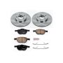 PowerStop KOE120 OE Stock Replacement Low-Dust Ceramic Brake Pad and Rotor Kit