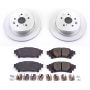 PowerStop CRK6514 Genuine Geomet Coated Rotor and Low-Dust Ceramic Brake Pad Kit