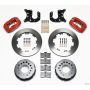 Wilwood 140-2116-R Forged Dynalite P/S Rear Kit Red Mopar-Dana 2.72in Offset