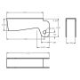 Ridetech 90000011 Weld-On front upper shock bracket, uncoated.