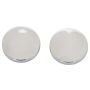 Kentrol 07-18 Jeep Wrangler JK Liftgate Button Covers Pair - Polished Silver