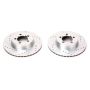 PowerStop AR8305XPR PowerStop Evolution Performance Drilled, Slotted & Plated Brake Rotor Pair