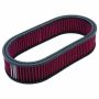 Edelbrock Air Cleaner Element Oval 2 5In Tall Red w/ White Strip