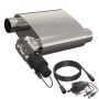 QTP 13253C 2.5in Weld-On 304SS Reverse Screamer Muffler Short Case w/Bolt-On QTEC Electric Cutout