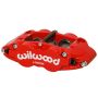 Wilwood 120-14437-RD Caliper Forged Narrow Superlite L/H FNSL6R-DS Dust Seal 1.62/1.12 1.10in Rotor Width - Red