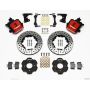 Wilwood 140-10210-DR Combination Parking Brake Rear Kit 11.00in Drilled Red Civic / Integra Drum 2.71 Hub Offset