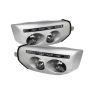 SPYDER 5070555 Fog Lights With LED Daytime Running Lights W/Switch- Clear