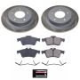 PowerStop SC123 Semi-Coated Rotor and Low-Dust Ceramic Brake Pad Kit