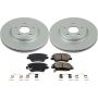 PowerStop CRK7399 Genuine Geomet Coated Rotor and Low-Dust Ceramic Brake Pad Kit