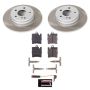 PowerStop SC6698 Semi-Coated Rotor and Low-Dust Ceramic Brake Pad Kit