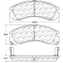 Stoptech 305.05300 Street Select Brake Pads w/Hardware - Front
