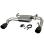 QTP 440521B 2021-2024 Ford Bronco  Screamer Axle Back Black Tips