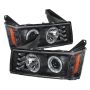 SPYDER 5074140 Projector Headlights - LED Halo - Black